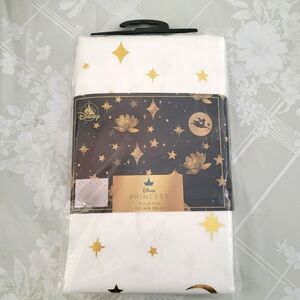 Disney Parks Princess Jasmine Aladdin Shower Curtain "72x72" Fabric White Gold